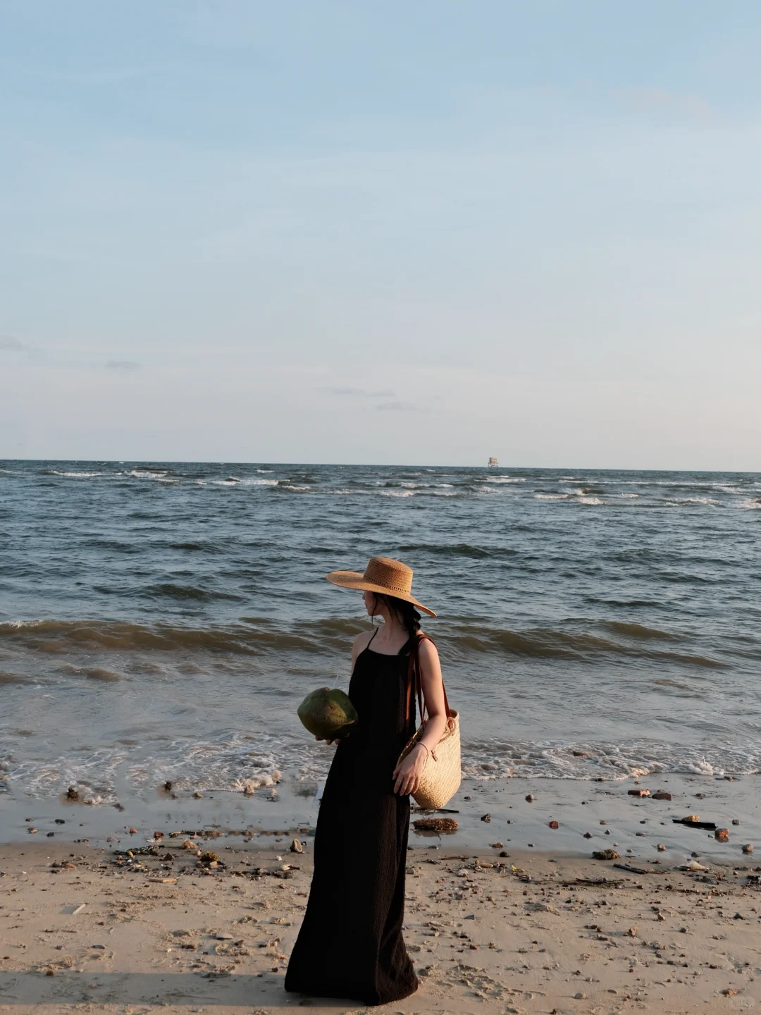 海边日記?? ? ? ⭒谁懂这种草帽的氛围感