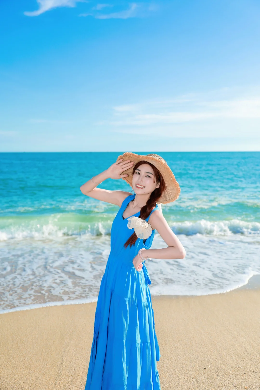 海边拍照姿势艾特你闺蜜来学