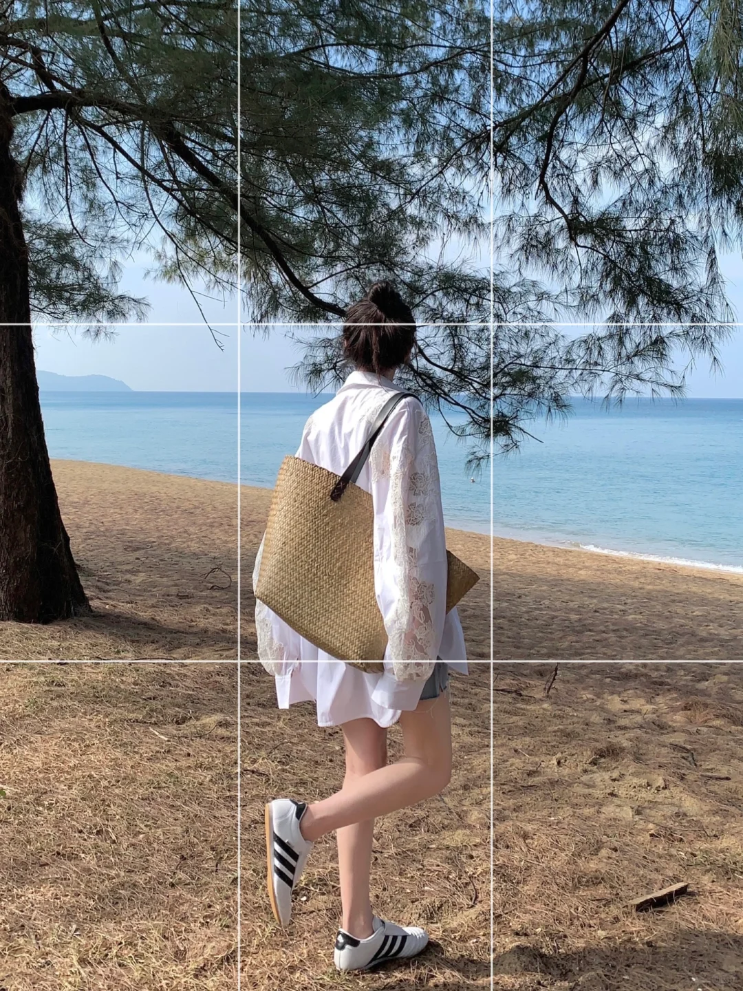 存一些海边生命力拍照姿势?旅游度假码住！