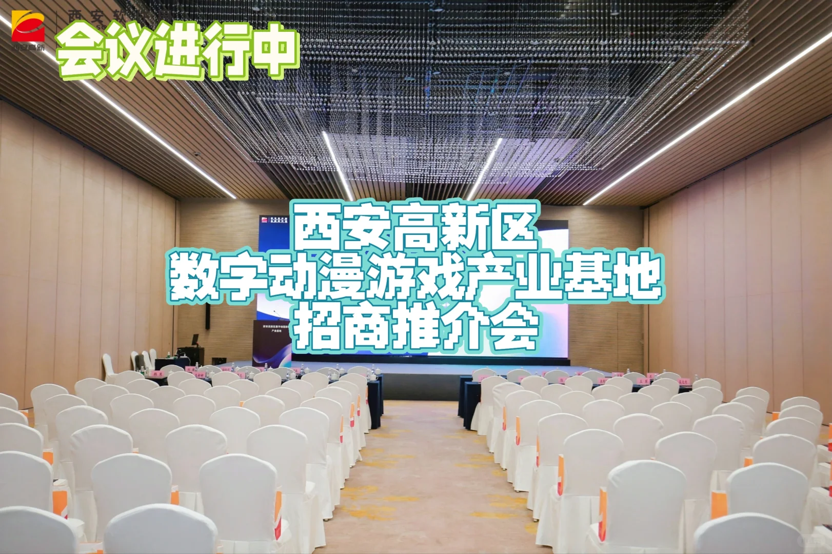 会议进行中-数字动漫游戏招商推介会
