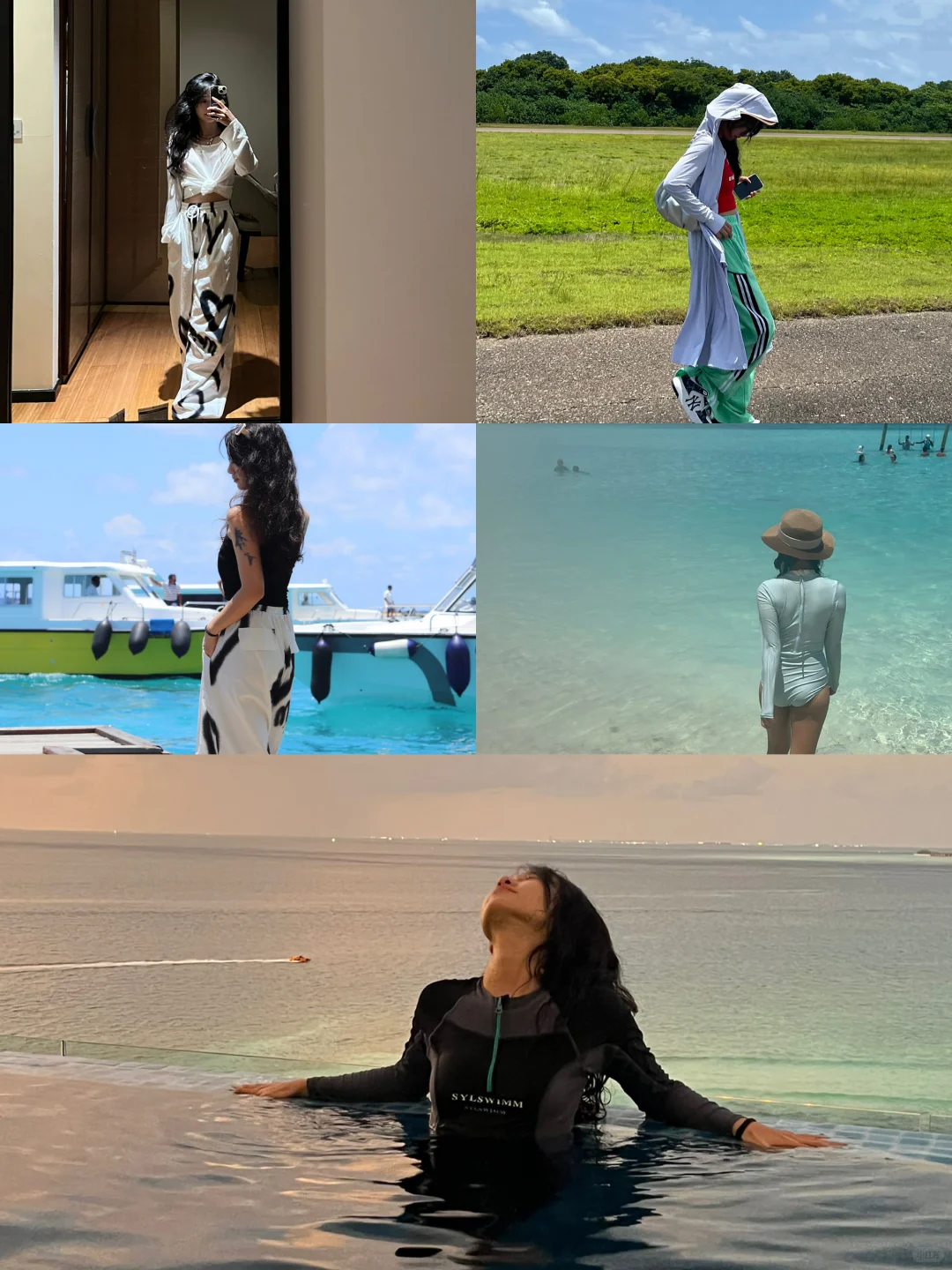 带了30套衣服去马代