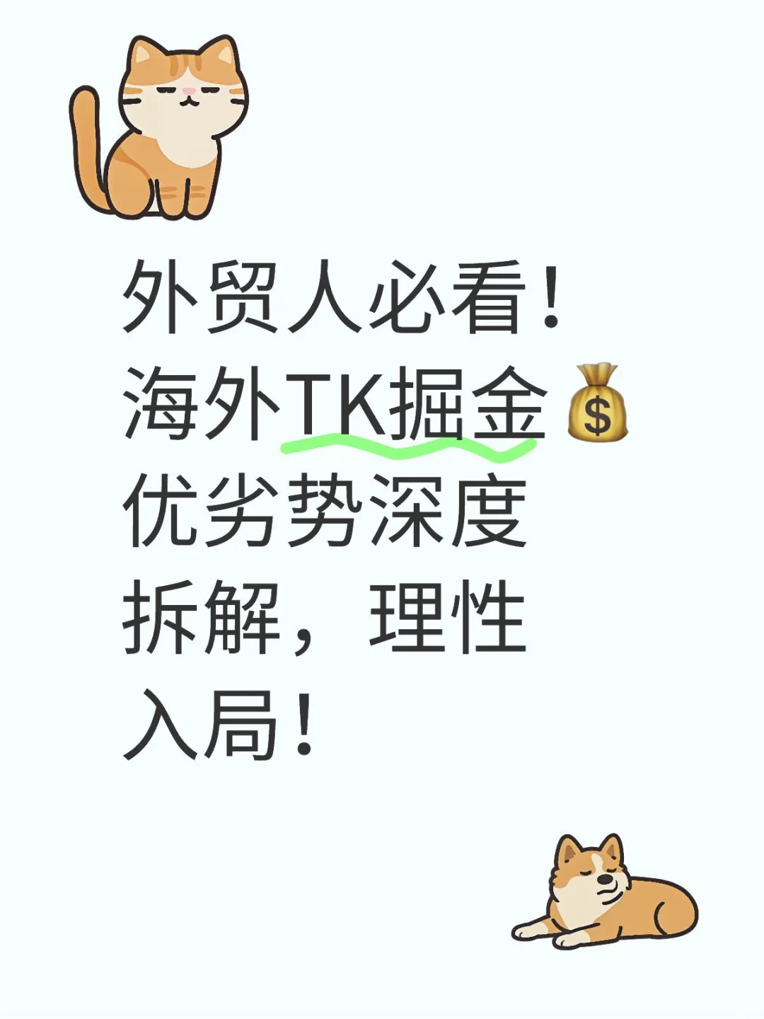 外贸人必看！海外TK掘金?优劣势速看！