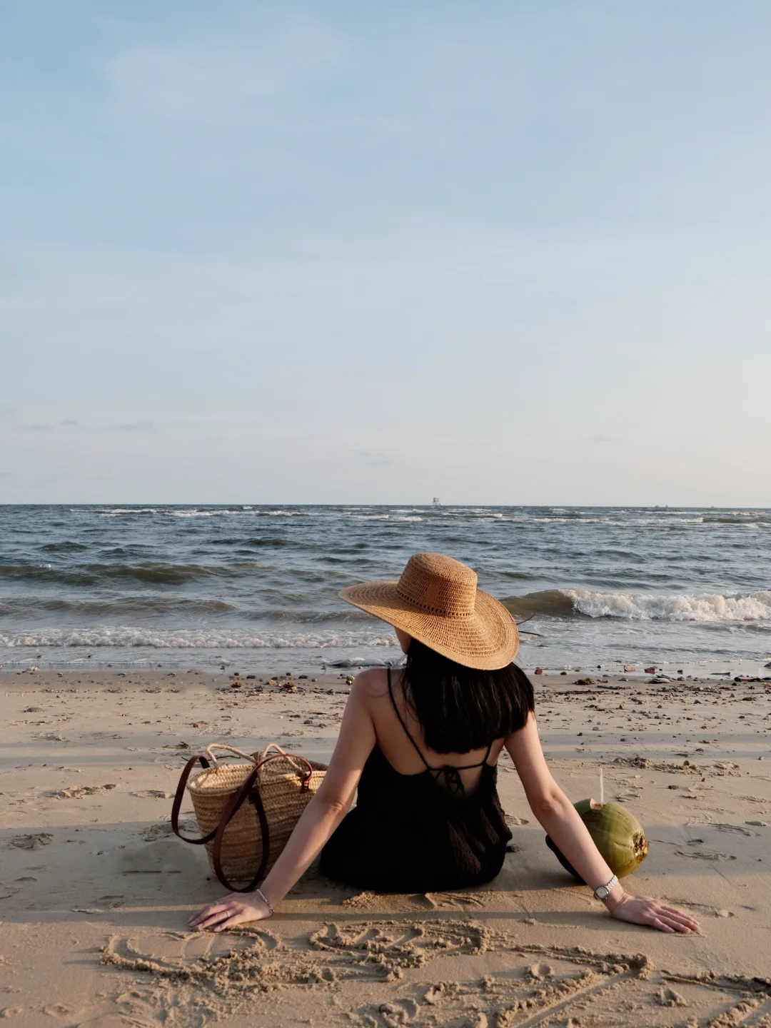 海边日記?? ? ? ⭒谁懂这种草帽的氛围感
