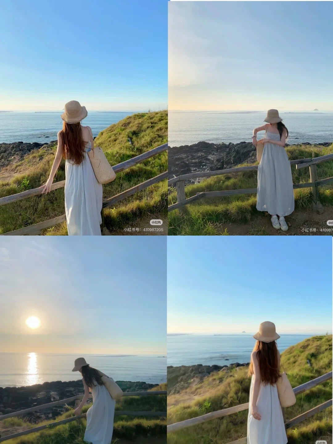 海边草帽丑爆了