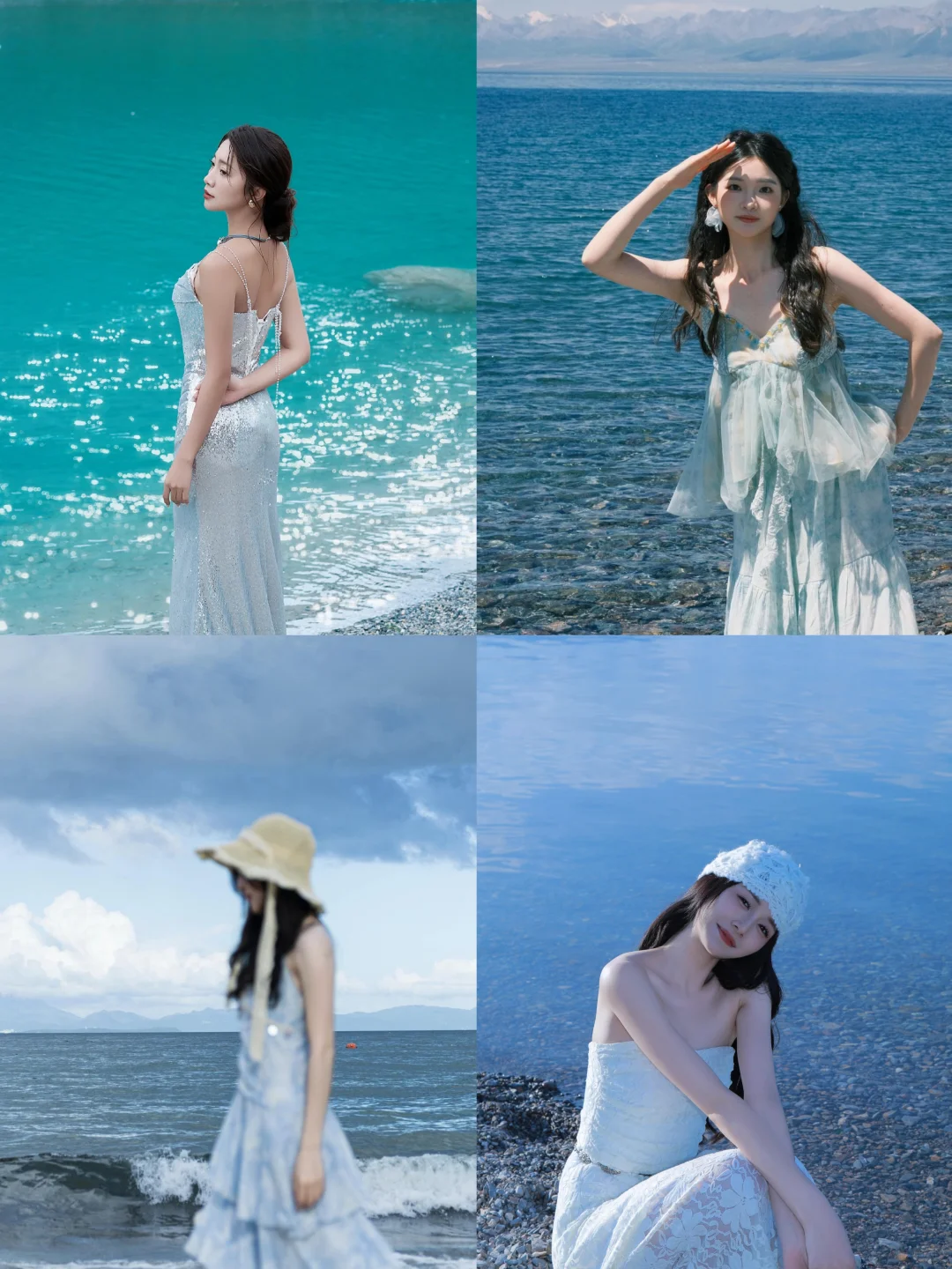 存一些海边拍照姿势?！