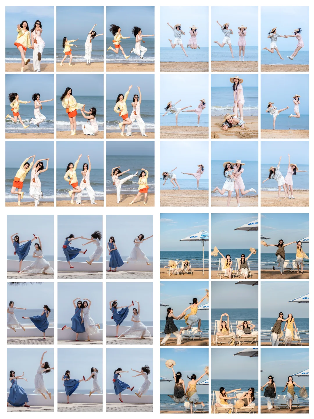 闺蜜海边氛围感创意拍照合集，快来收藏啦