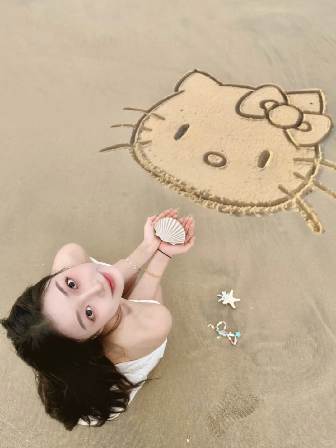 存一些在海滩边的拍照姿势?⋆｡♡˚ ༘ ? ?