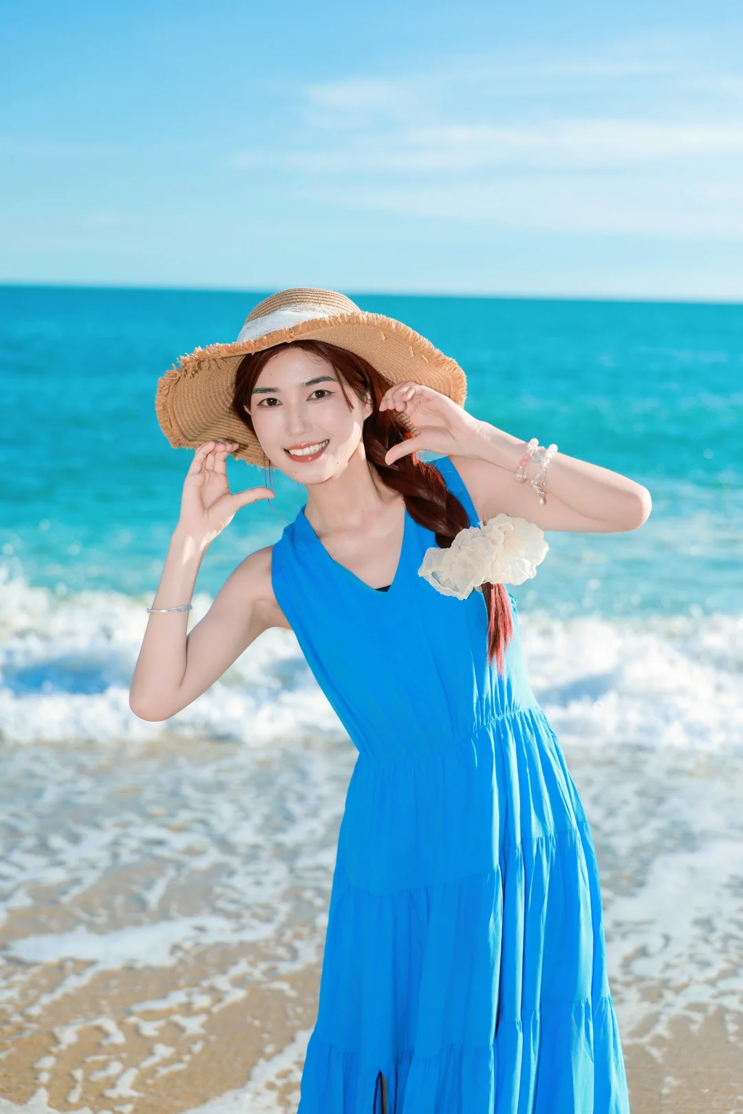 海边拍照姿势艾特你闺蜜来学