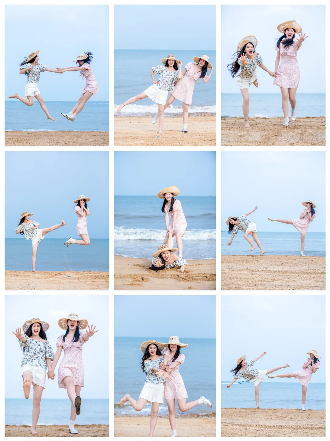 闺蜜海边氛围感创意拍照合集，快来收藏啦