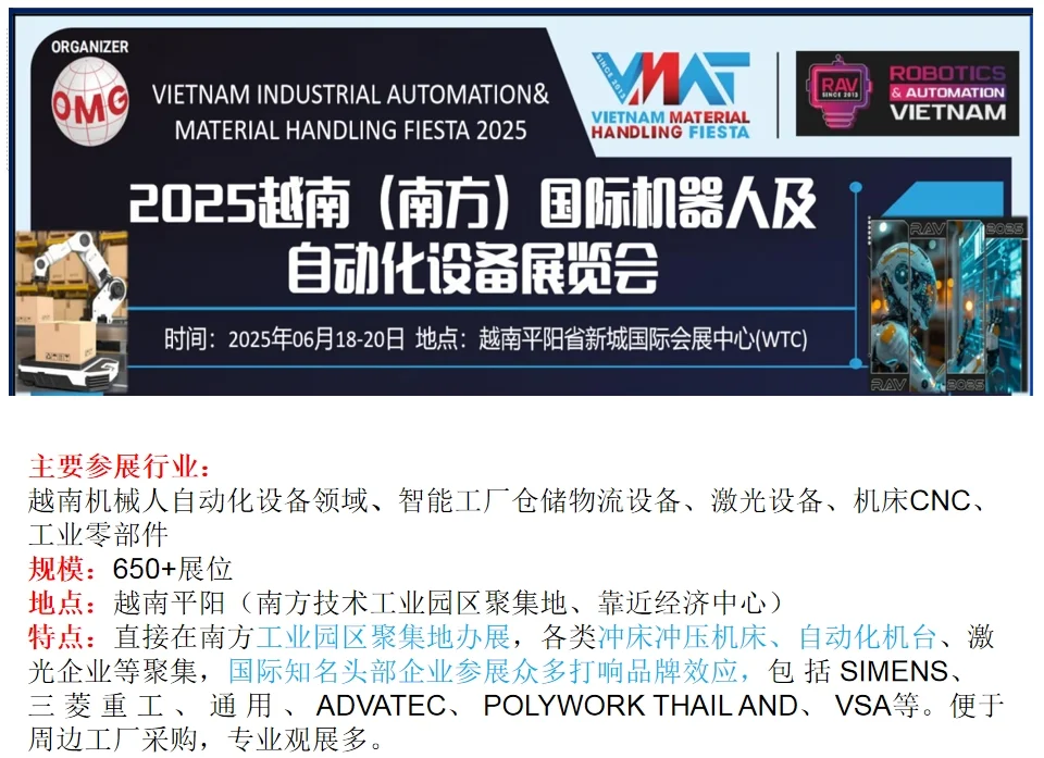 精选盘点越南三大工业展