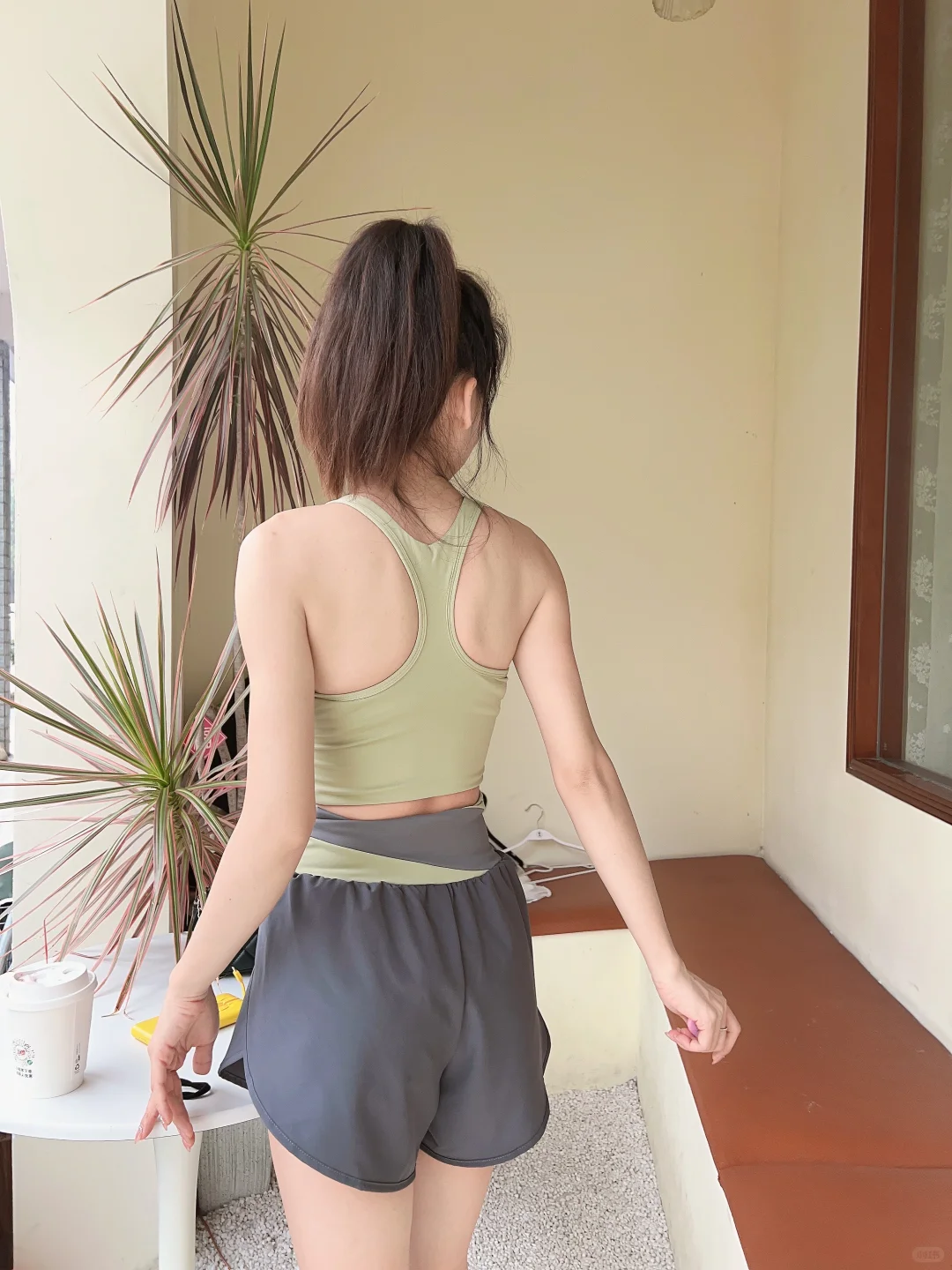 ?是可可爱爱的粉色瑜伽服呀～49?买了一套！