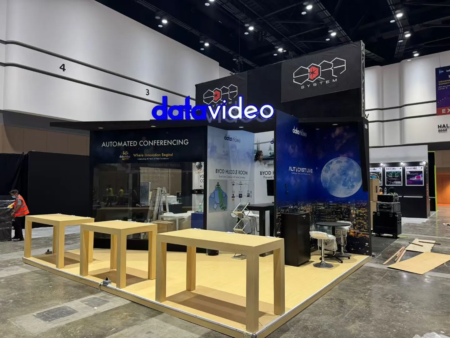 新加坡展会搭建现场