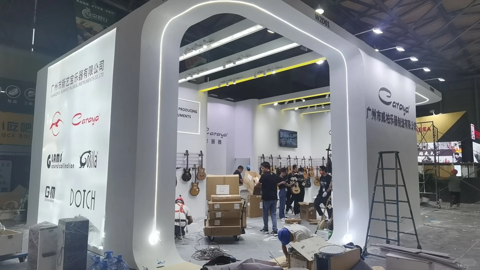 上海乐器展搭建现场|展台设计搭建分享?