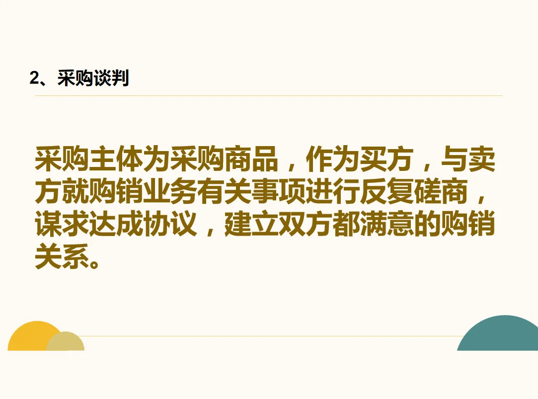 采购谈判与采购合同培训课件