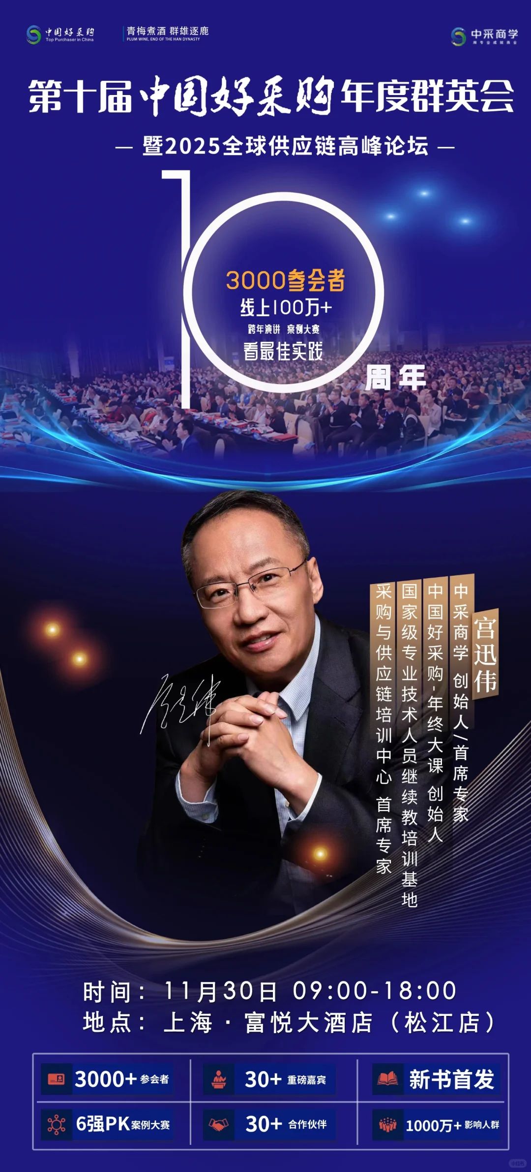 3000人超强客户资源，千人采购大会11月30日