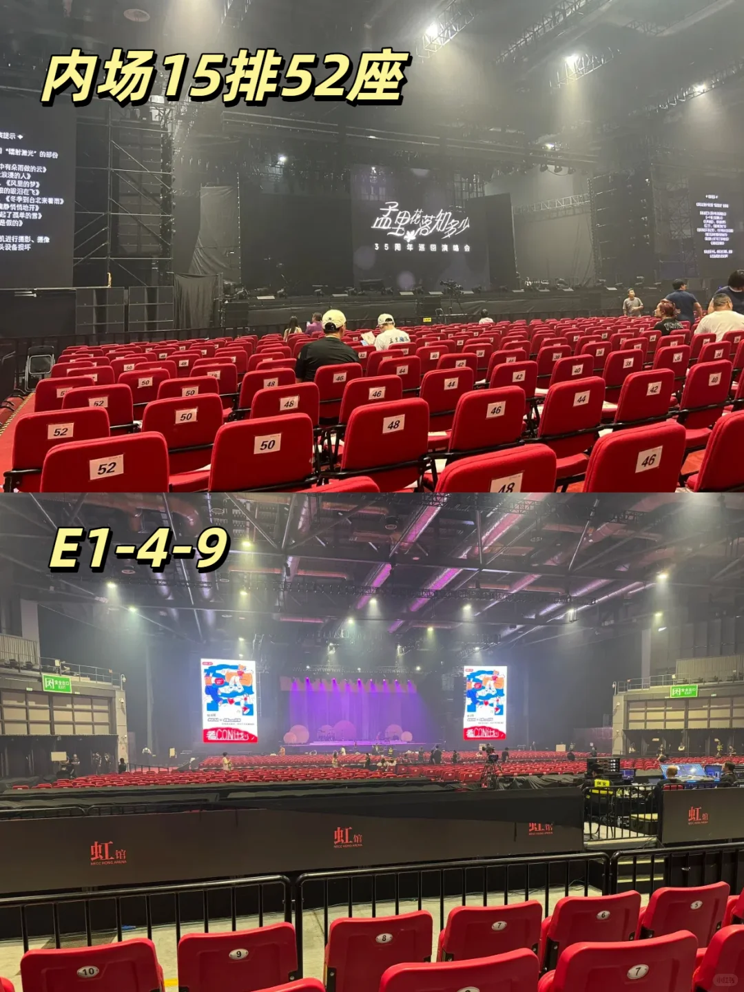 上海国家会展中心虹馆希林娜依高演唱会视角