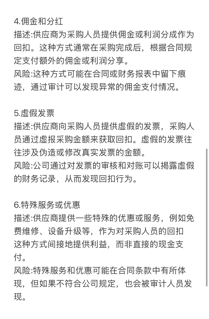 采购吃回扣的六种方式,你有用过吗?