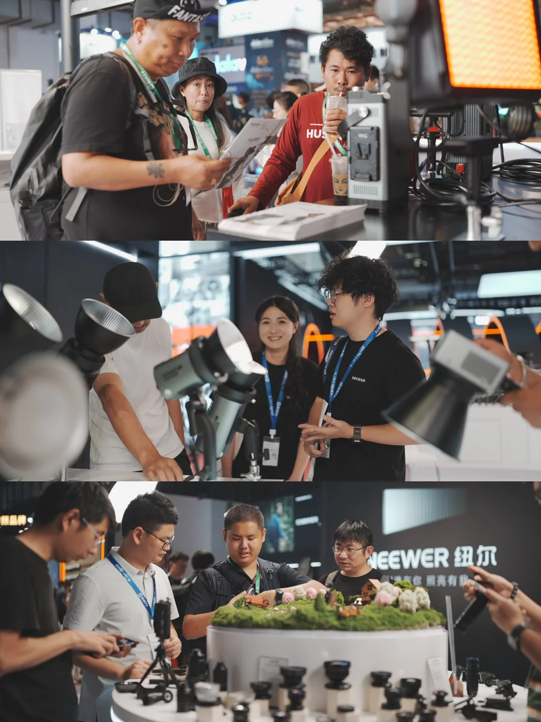 是谁家展位活动这么多人啊?尔？