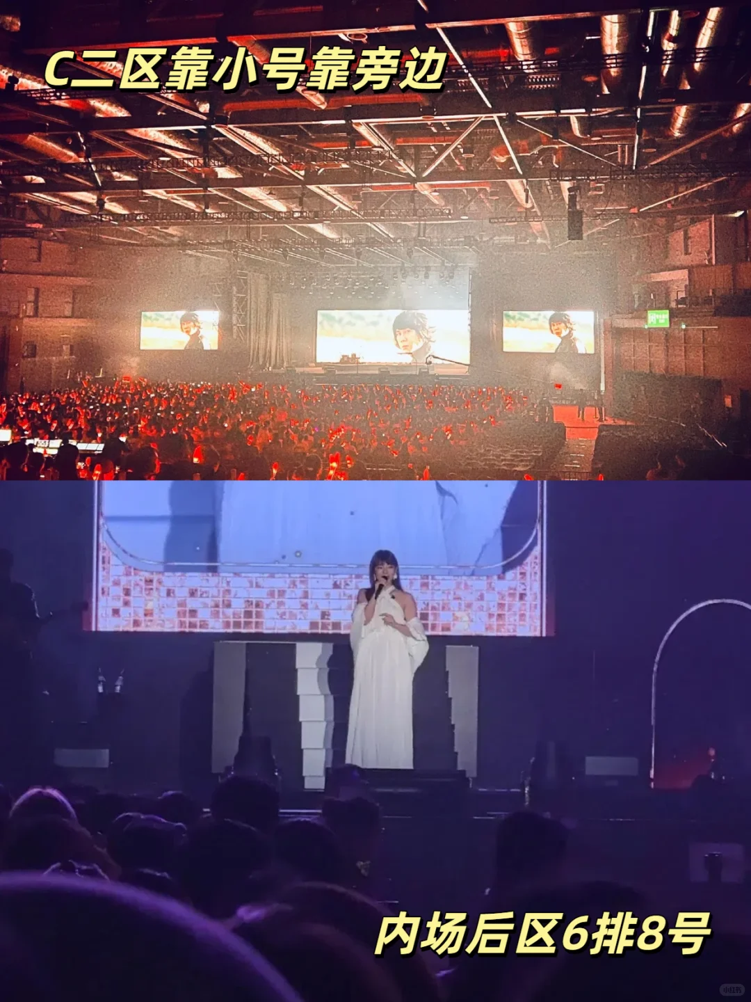 上海国家会展中心虹馆希林娜依高演唱会视角