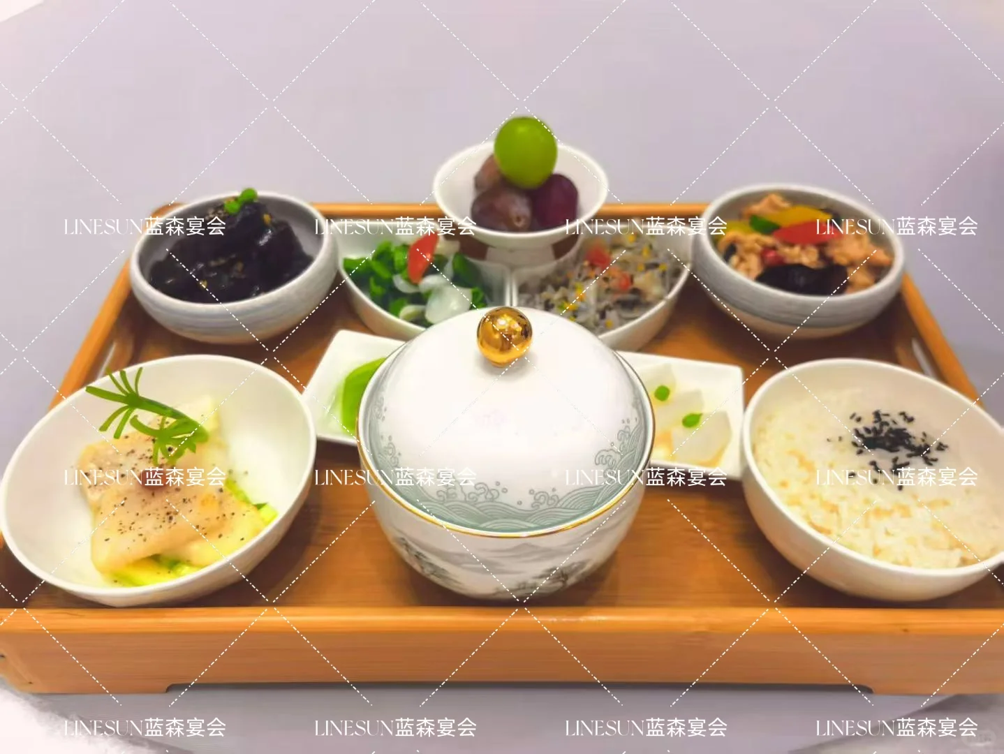 蓝森宴 国家会展中心 上海展会高端商务盒饭