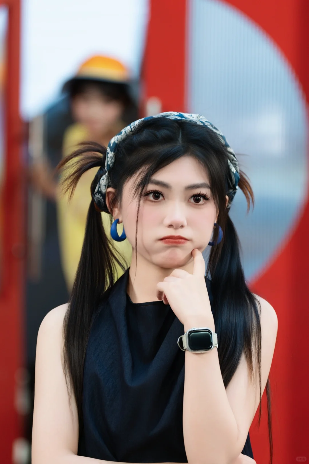 上海视觉影像产业展，?到古灵精怪的小姐姐