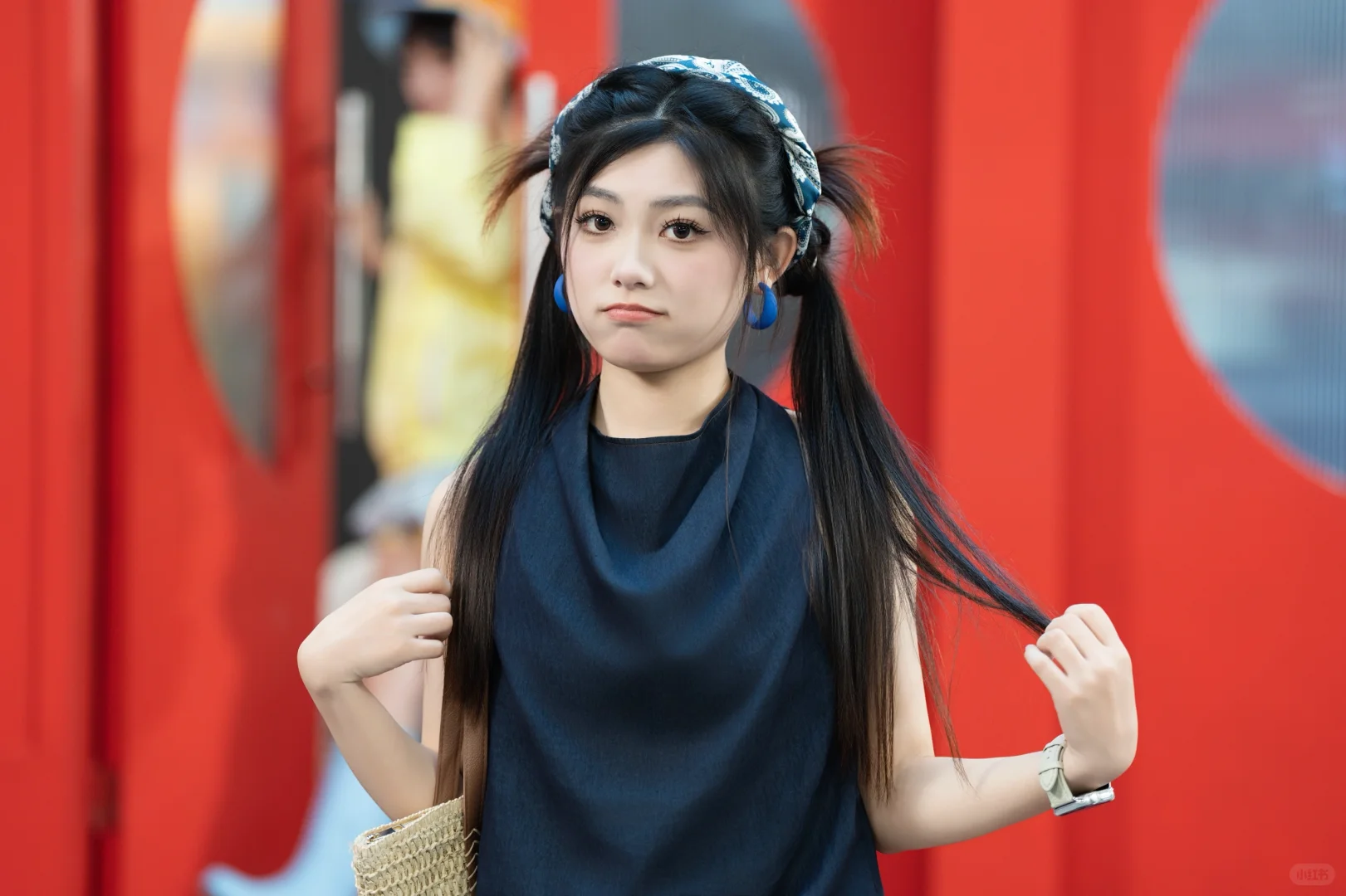 上海视觉影像产业展，?到古灵精怪的小姐姐