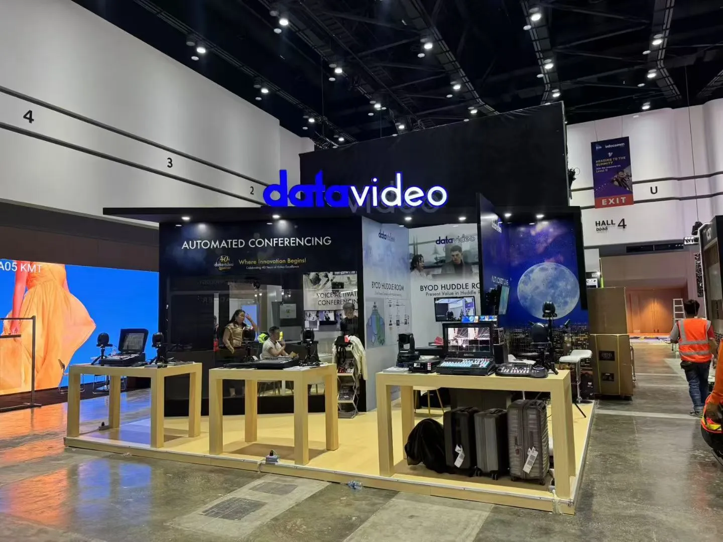 新加坡展会搭建现场