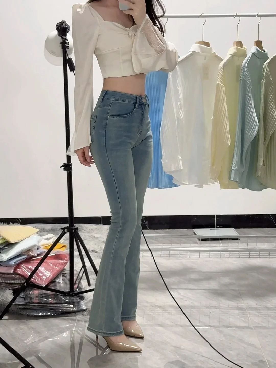 简直杀疯了！！微喇叭牛仔裤我愿称着为王！！！