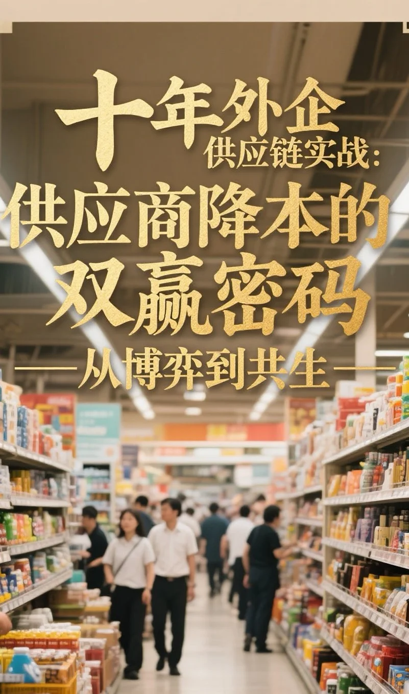 十年供应链老司机：三招让供应商和采购双赢