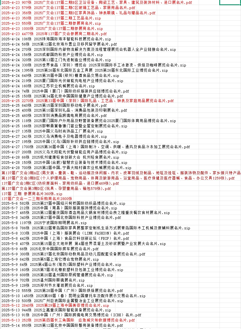 2025年全国展会参展商名录资料推荐?