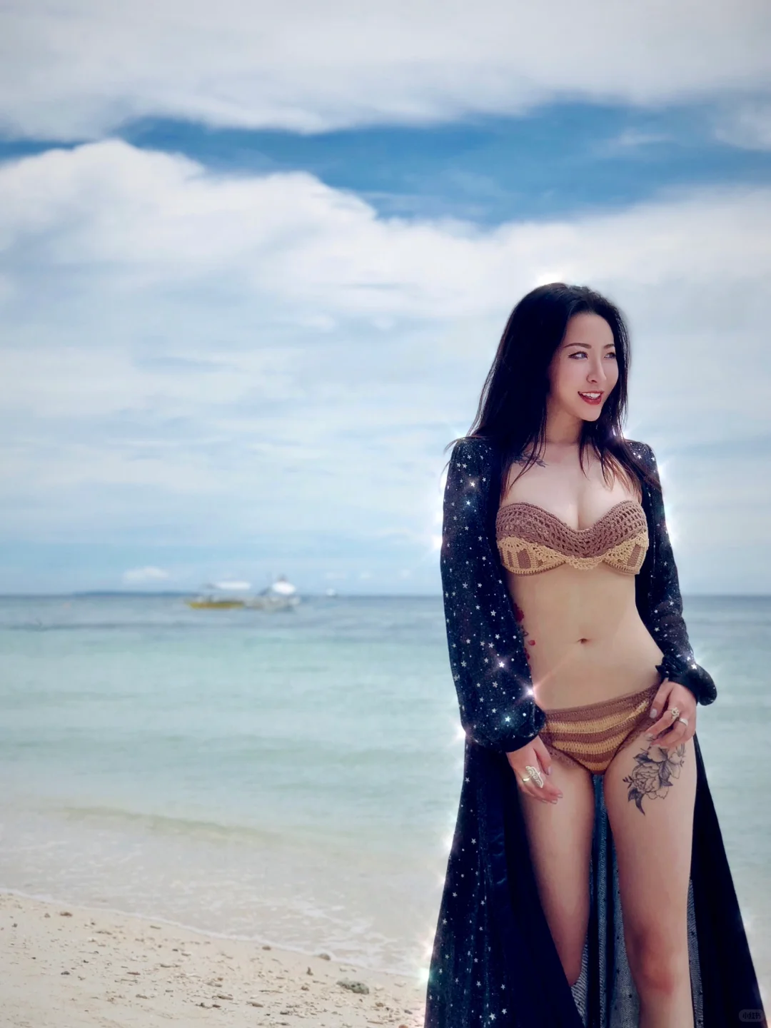 朋友说我美得冒泡 海边ins穿搭ootd