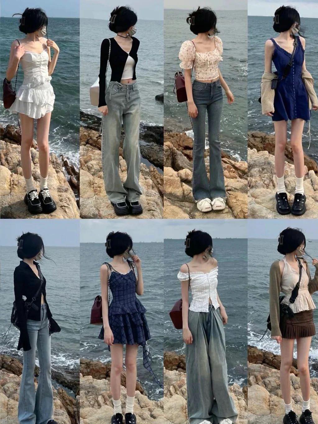 海边度假穿搭、海边氛围感穿搭