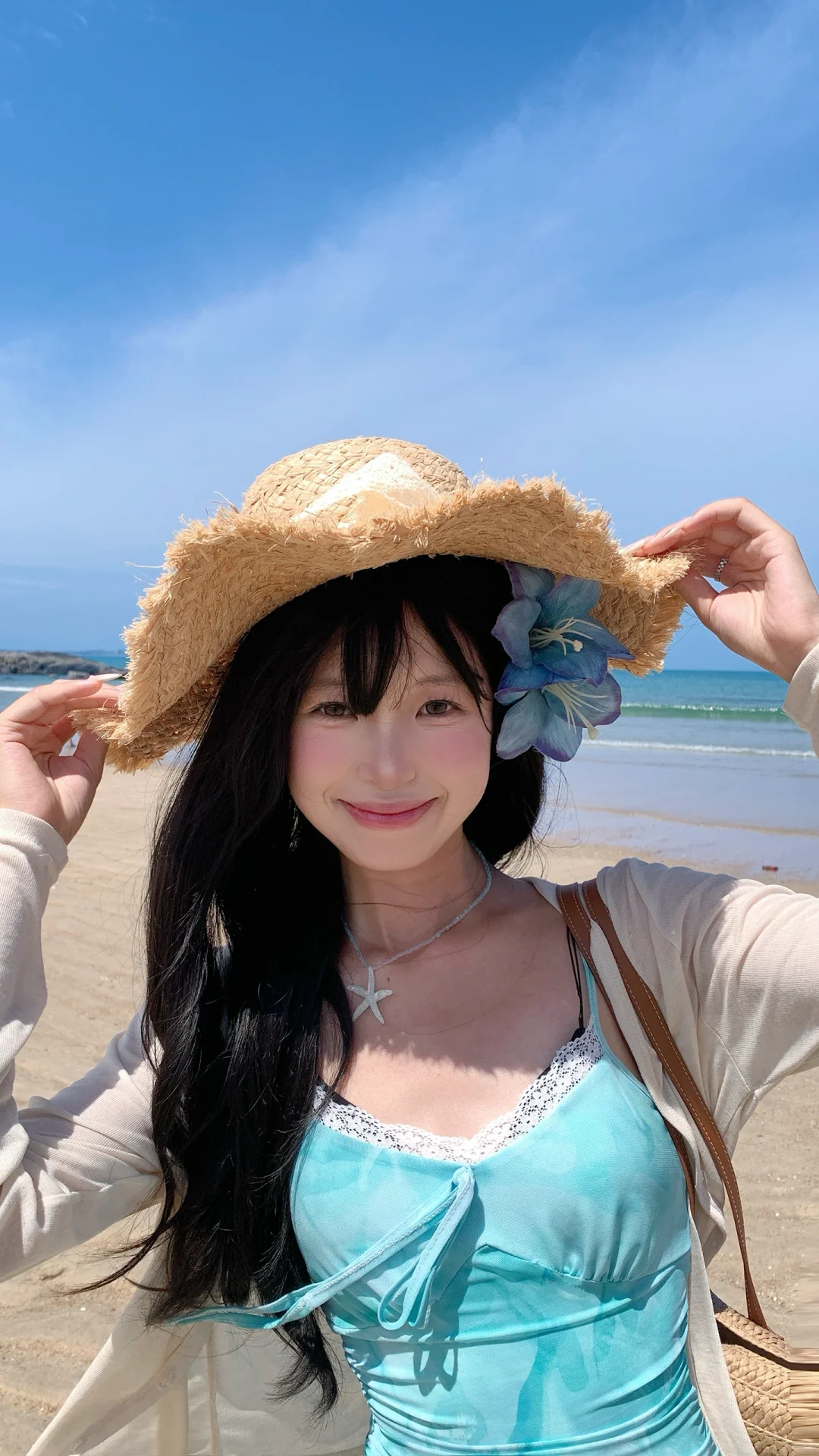 分享一些海边拍照姿势?️