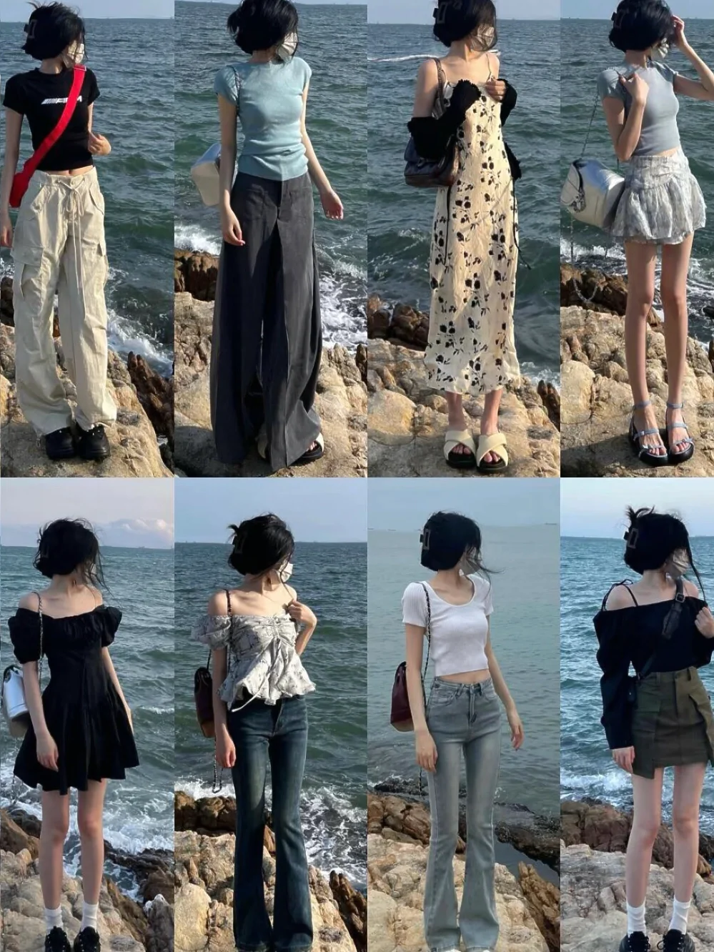 海边度假穿搭、海边氛围感穿搭