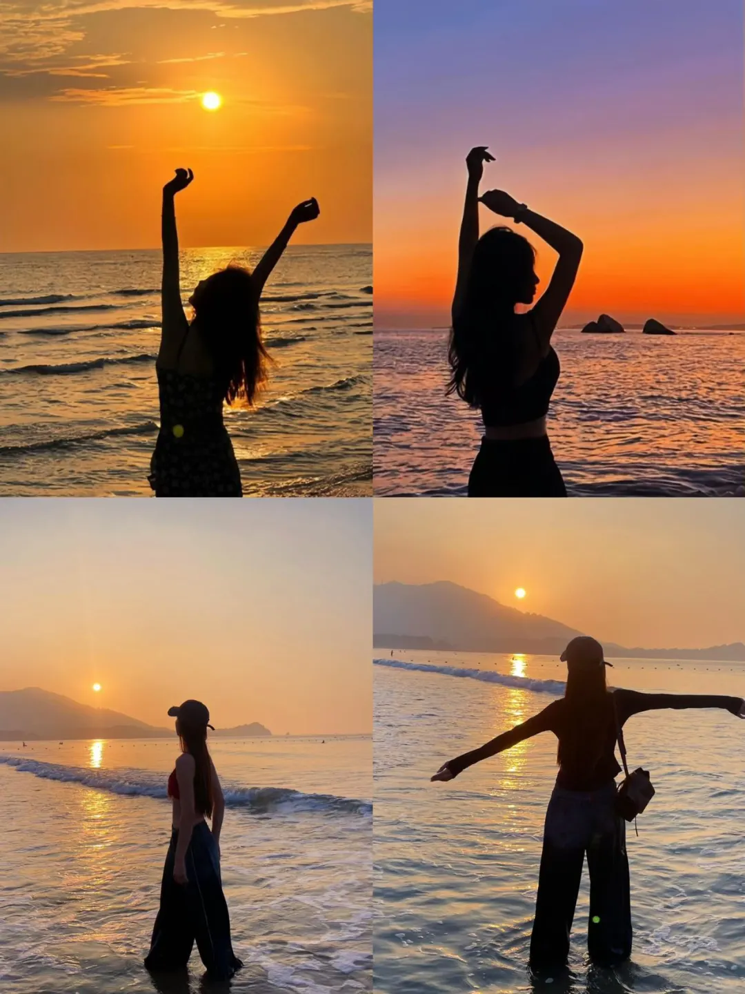 去日照海边看日出这么拍 超绝氛围感