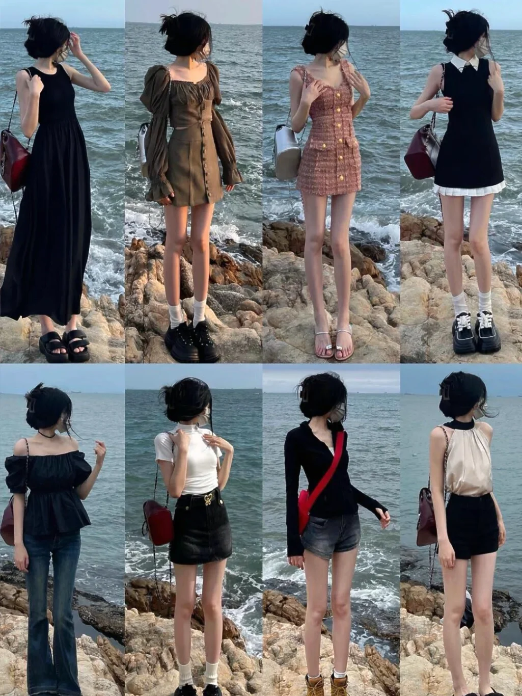 海边度假穿搭、海边氛围感穿搭