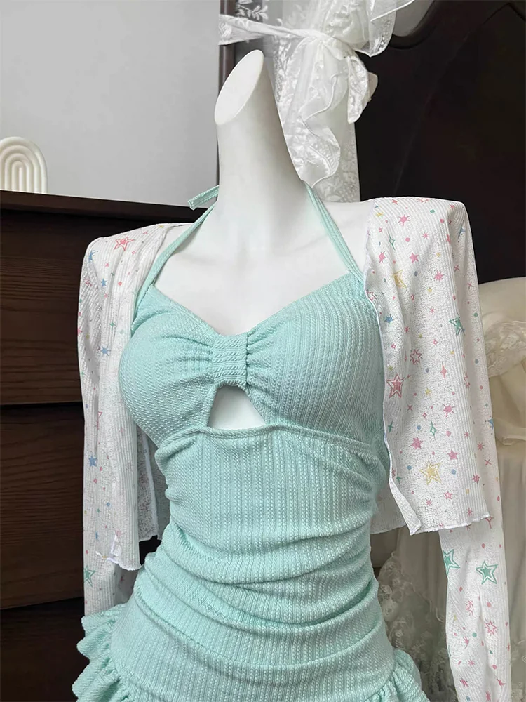 155cm穿泳衣显矮？高腰设计把腿拉到胸口！