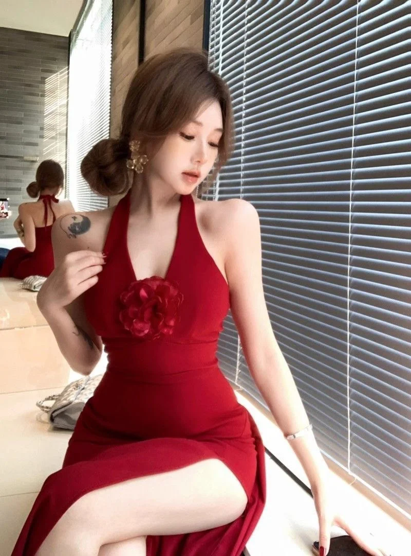 你与妩媚动人只差这条红裙?