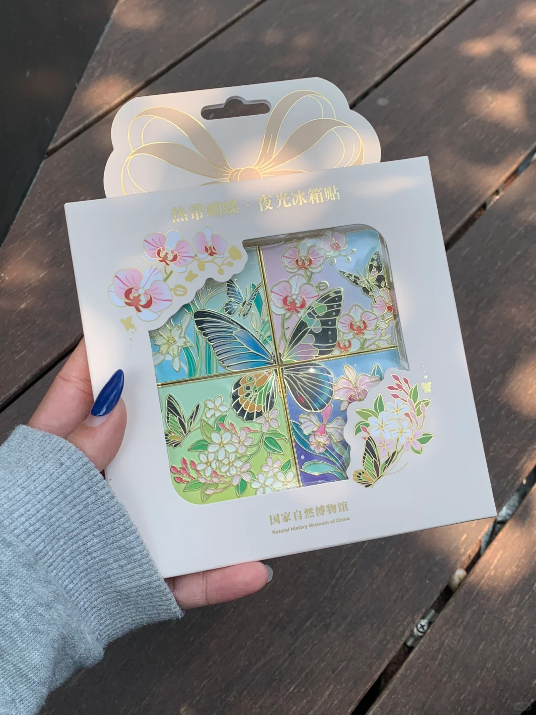 新品实况✨阳光下的小蝴蝶拼图冰箱贴?