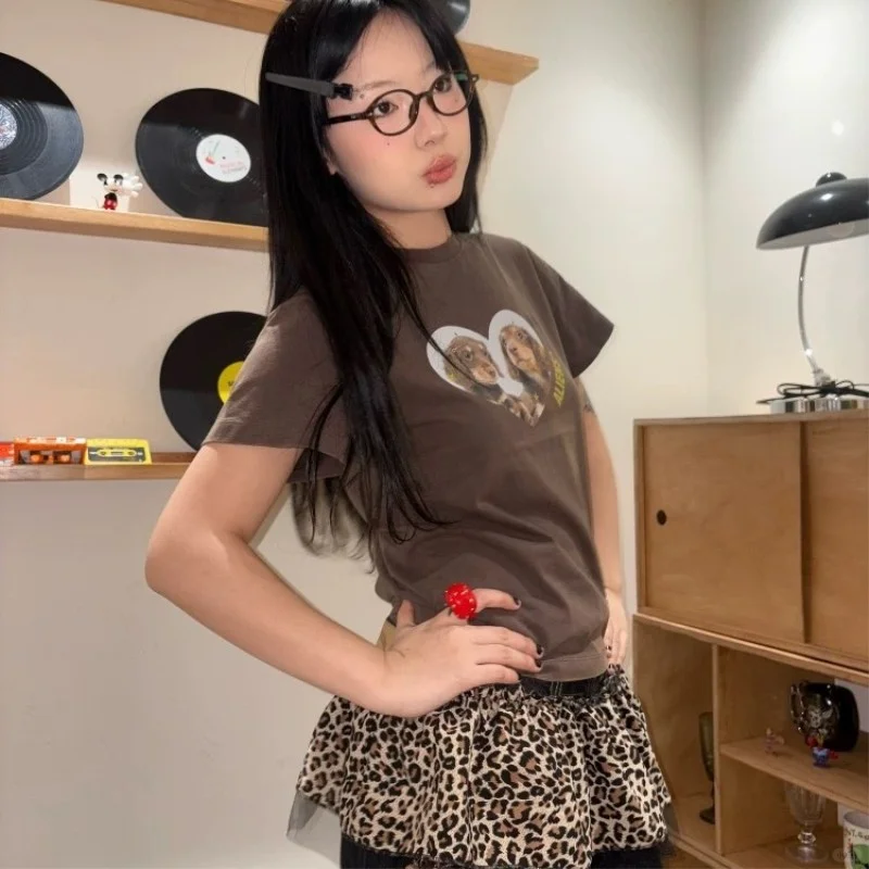 美式复古辣妹T恤✨夏日甜酷出街必备