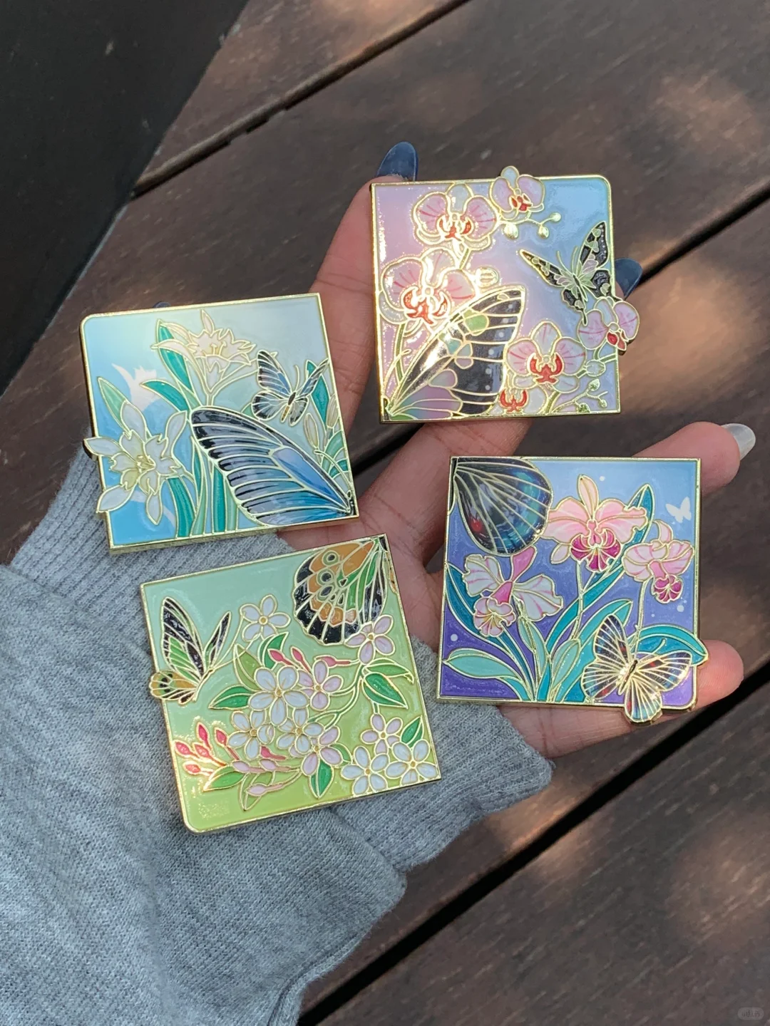 新品实况✨阳光下的小蝴蝶拼图冰箱贴?