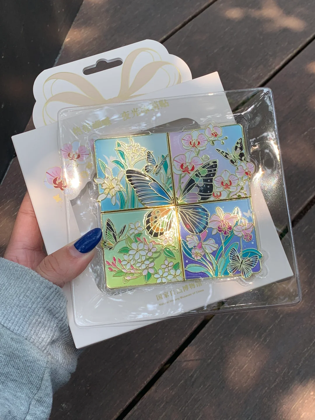 新品实况✨阳光下的小蝴蝶拼图冰箱贴?