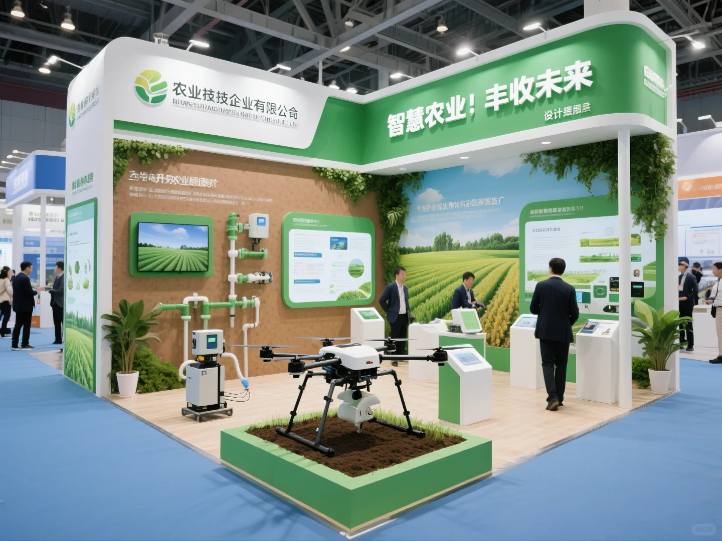 064｜AI-100套展台案例｜农业科技行业