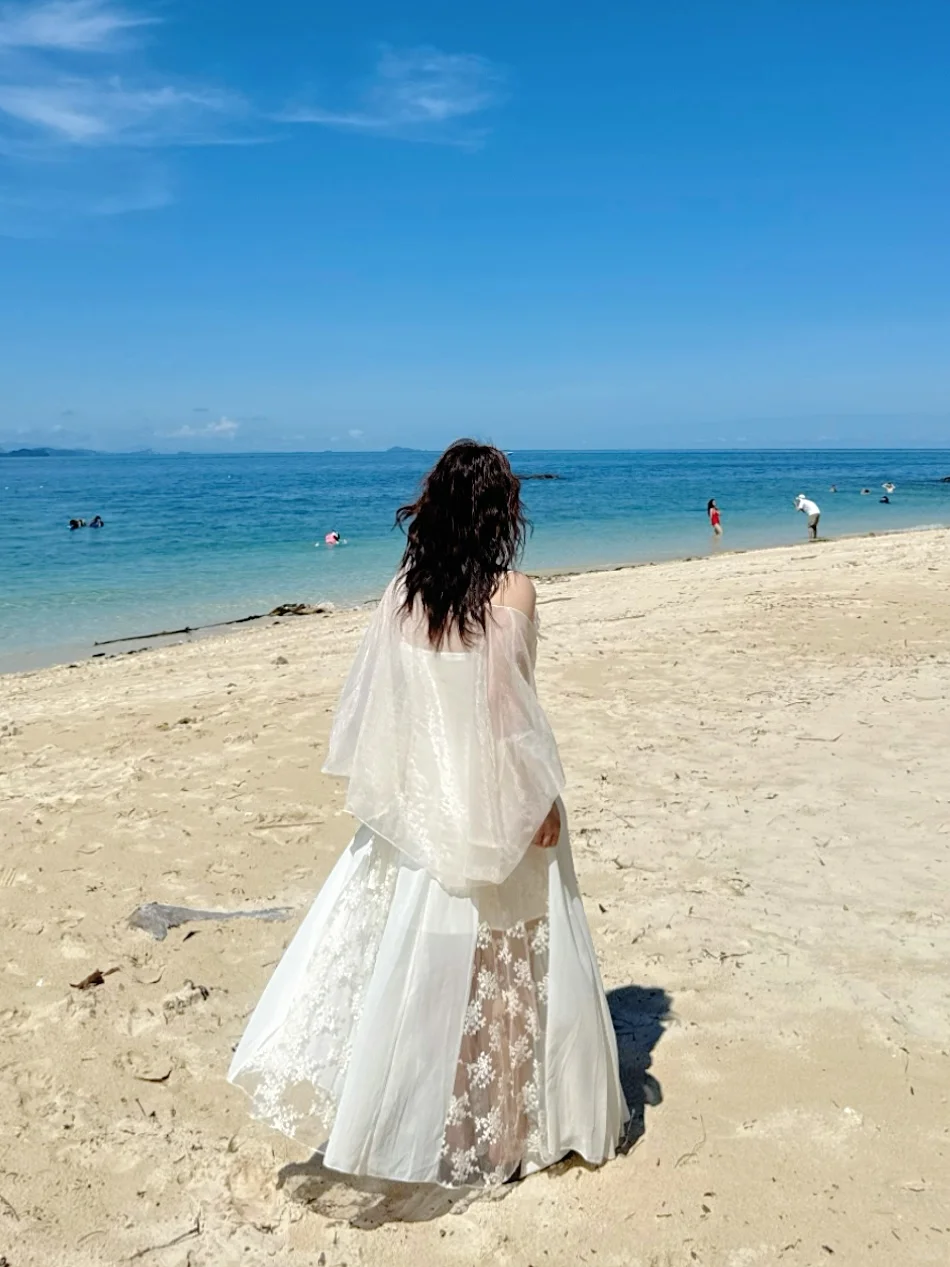 153cm/135斤live 微胖小个子的海边穿搭?️