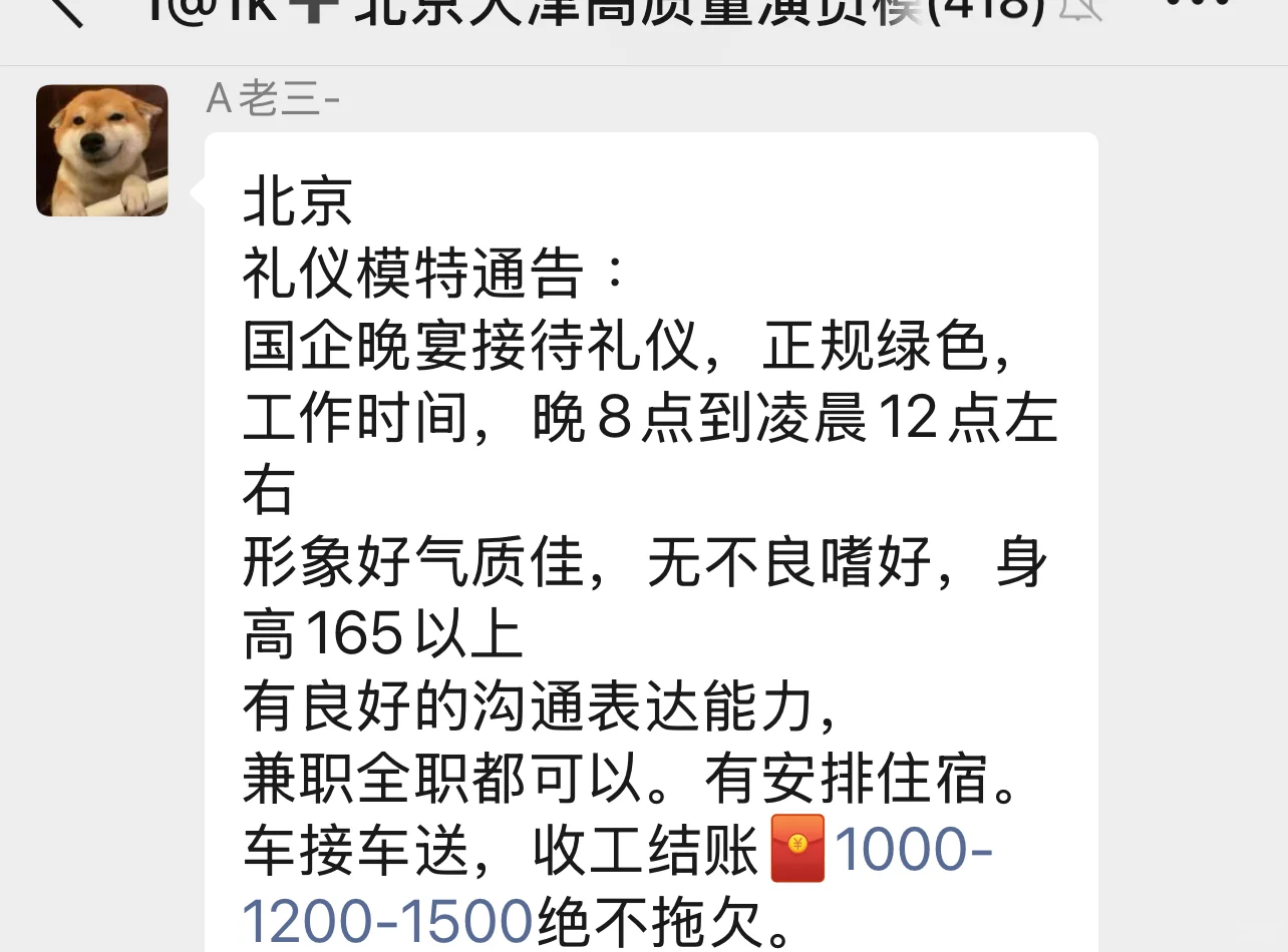北京礼仪模特通告国企晚宴接待