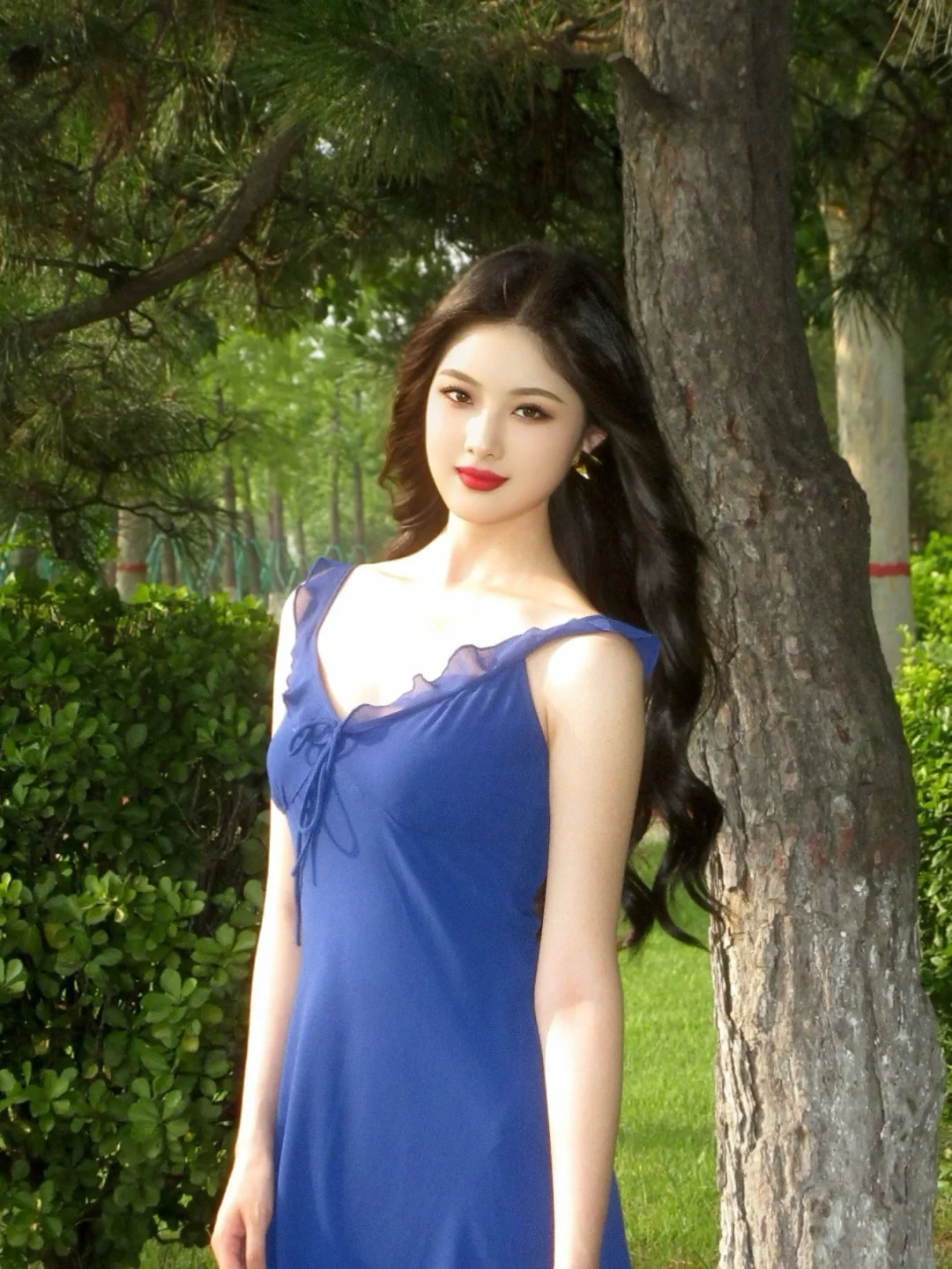 卷发红唇还是太权威了