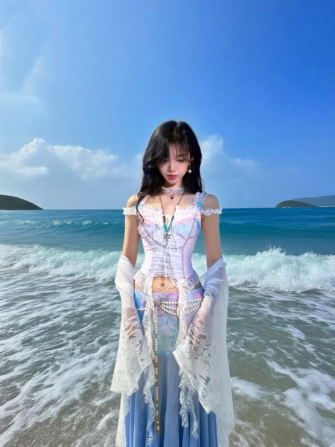 神迹仙本那?夏日度假?薄荷曼波海边穿搭