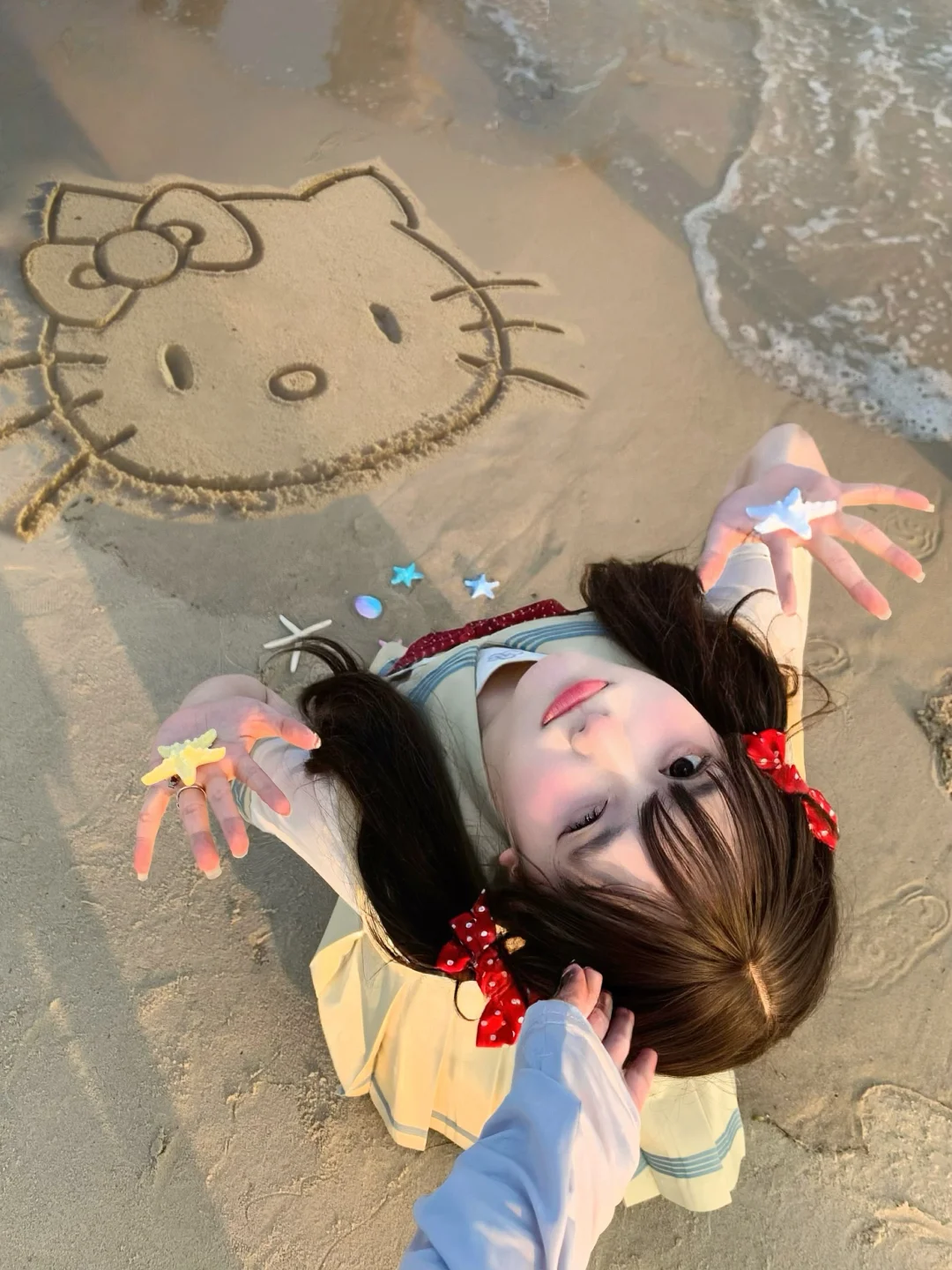 存一些去海边的拍照姿势≽^ ⦁ ⩊ ⦁ ^≼?️