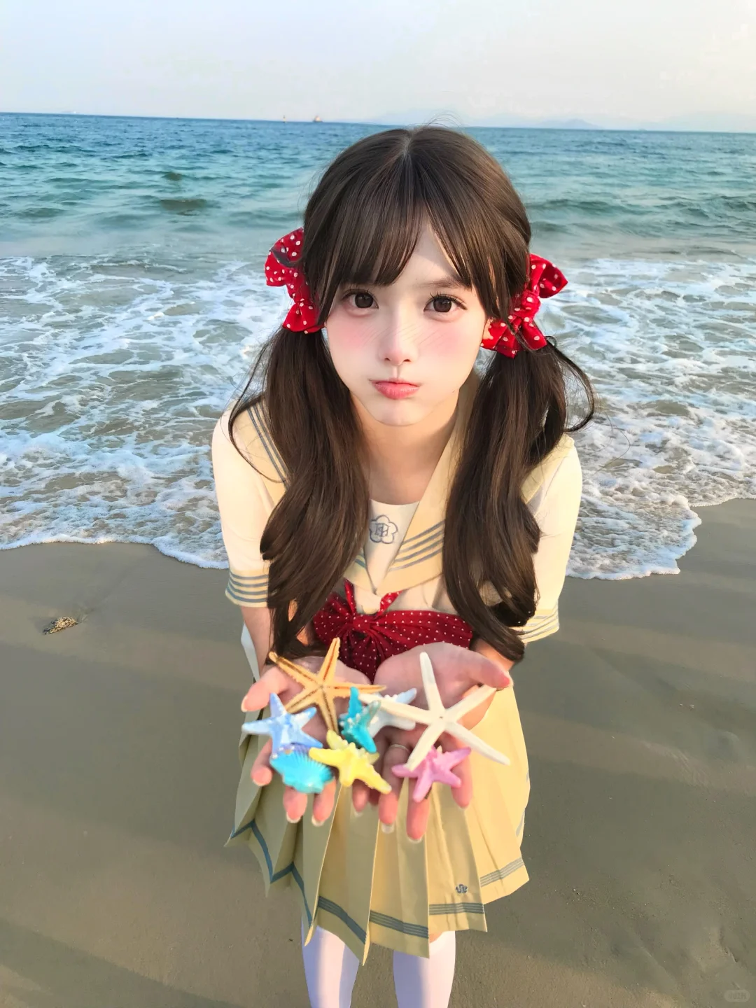 存一些去海边的拍照姿势≽^ ⦁ ⩊ ⦁ ^≼?️