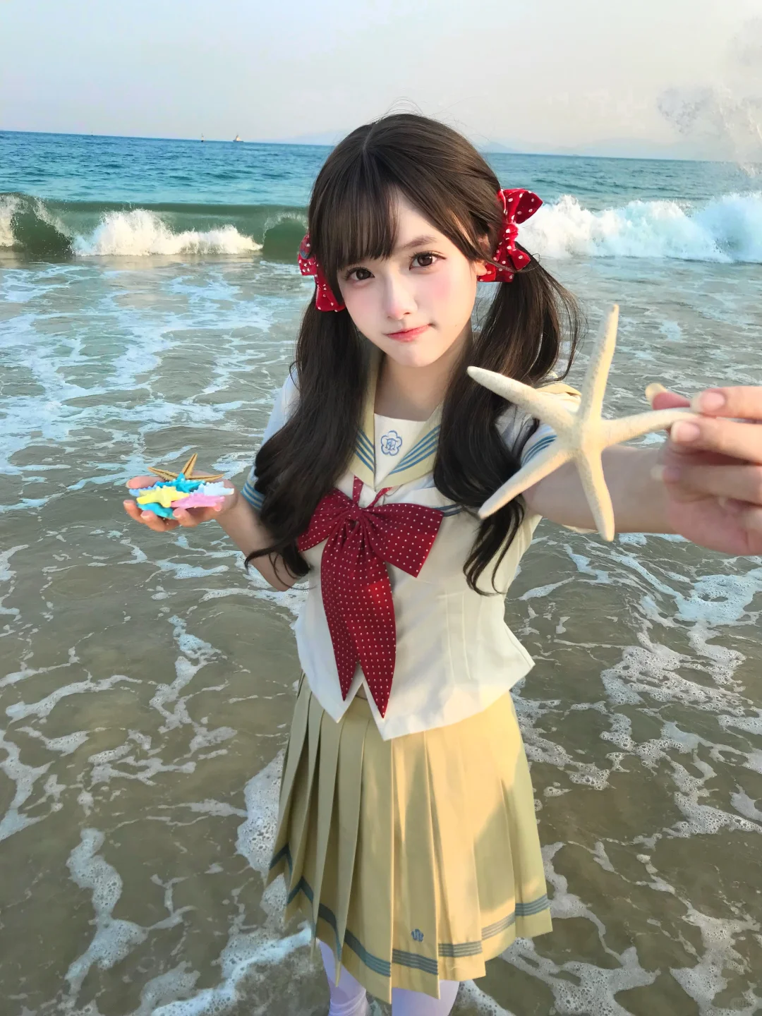 存一些去海边的拍照姿势≽^ ⦁ ⩊ ⦁ ^≼?️